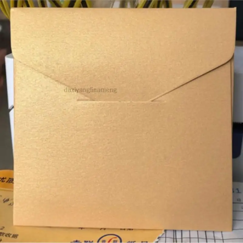 50PCS/lot Square Envelopes 8cm * 8cm  10.7cmx10.7cm Pearl Paper 250gsm Bankcard Membership Card Invitation Party High-grade DIY