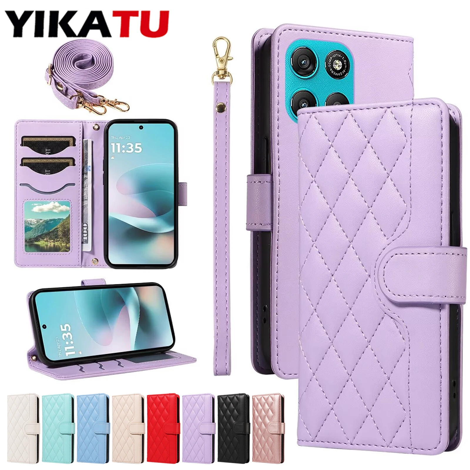 

Wallet Case For Motorola MOTO Edge 70 60 50 Fusion 5G 2025 Edge 50 Pro 40 Neo E40 E32 E30 E22i E22 E20 E14 E13 X70 Air X50 Ultra