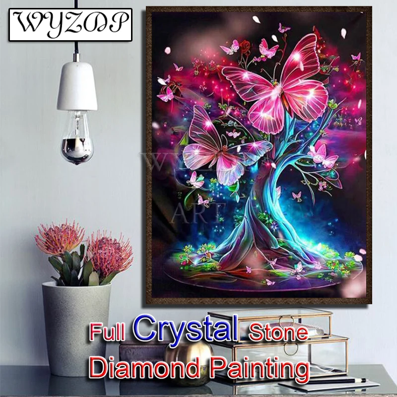 5d Diy Crystal Diamond Painting Butterfly Full Square Mosaic Embroidery Cross Stitch Kits Diamond Art AB Home Decor 20230831