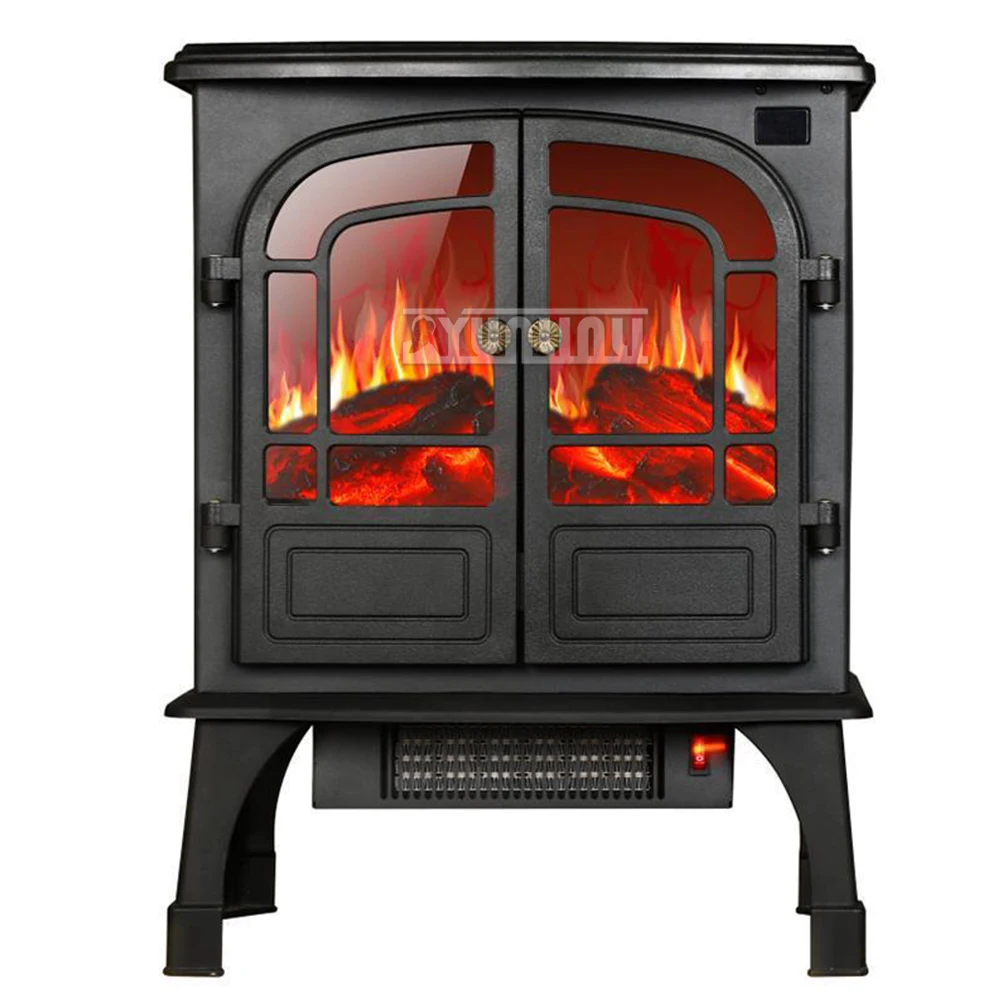 3D Electric Fireplace Aquecedor De Parede Eletrico Flame Electric Fast Heat Heater Household Indoor Smokeless