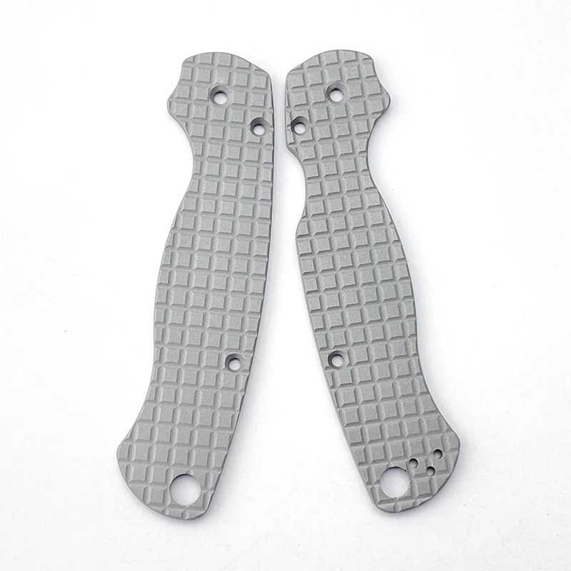 1 Pair Aluminum Alloy Knife Handle Scales for Spyderco C81 Para 2 Folding Knives