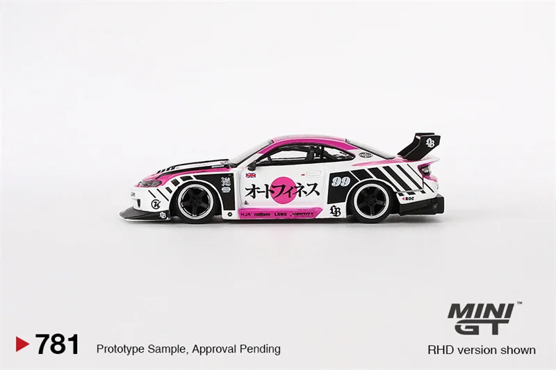 **Pre-Order** MINI GT 1:64 LB-Super Silhouette S15 SILVIA Auto Finesse SEMA 2023 Pink RHD Diecast Model Car