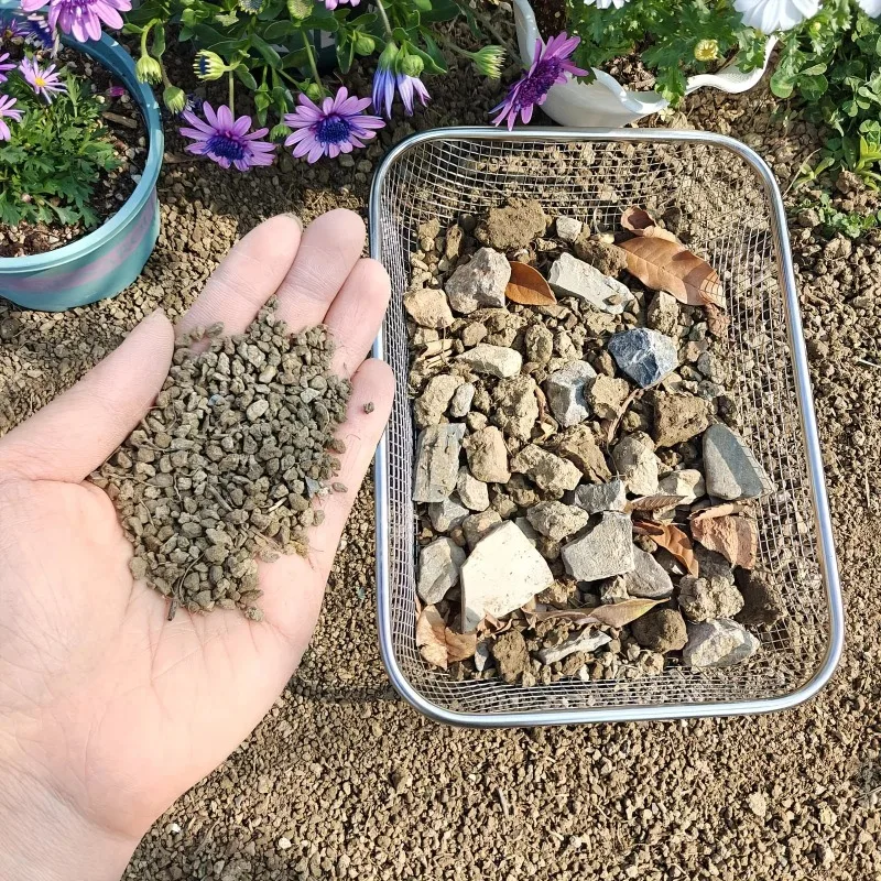 2026 Home Stainless Steel Soil Sieve Mesh Garden Sieve for Rock Filtering, Composting and Sand, Durable and Anti-rust Hand Tools