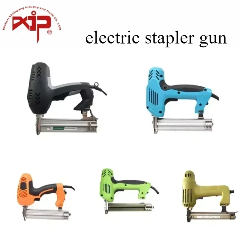 

Stapler Gun Electric 1022J Fine Wire Crown 10J Series Staples Gun Power Tools Industrial Framing Tacker for Furniture Nail Guns