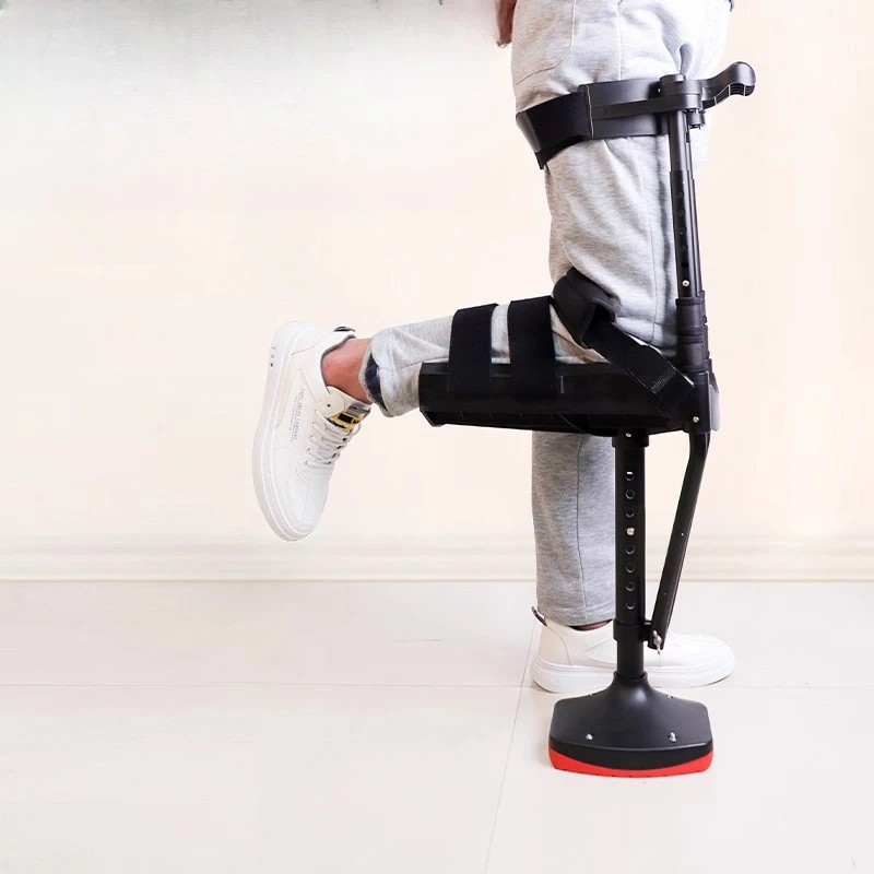 Ankle fracture, walking aid, ankle injury, walking artifact, single-leg assistive walker, sprain, non-slip telescopic crutches