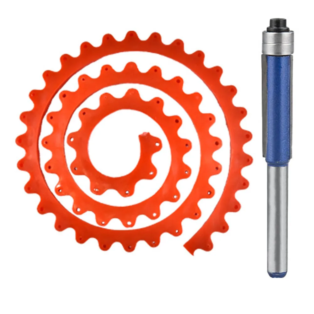 Flexible Shaping Strip Gear Driven Profiling Strip Practical In Woodworking Premium Flexible Material Red, Blue Color