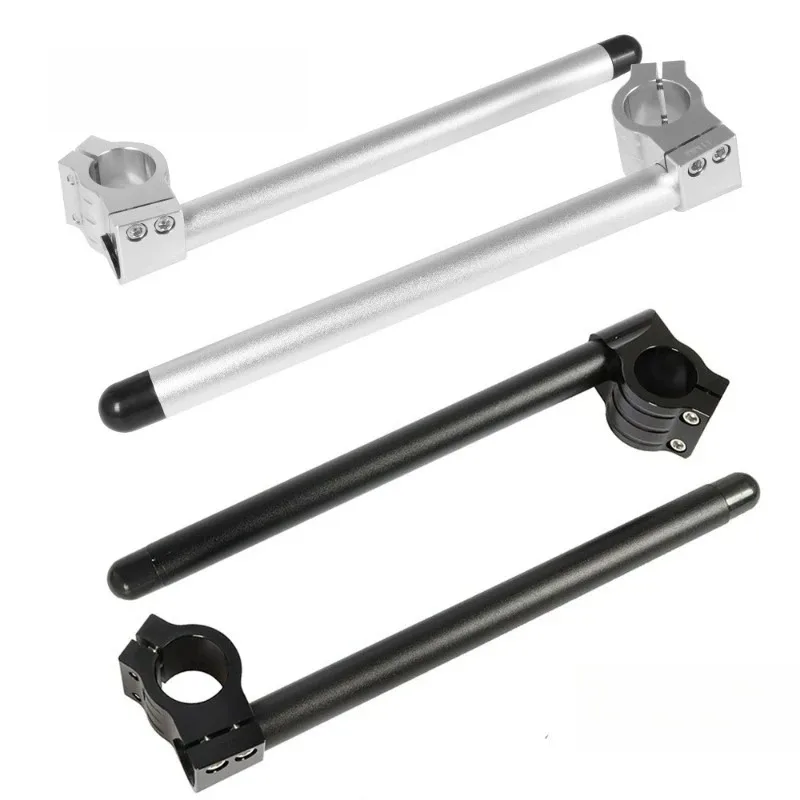 31 32 35 36 37 39 41 45 48 50 51MM 클립온 포크 튜브 핸들바 카페 레이서 유니버설 오토바이 핸들바 레이싱 조절 가능