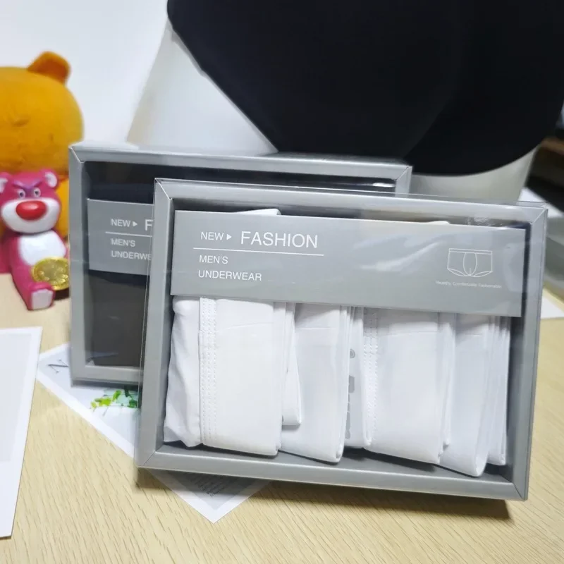 

2025 new high-end gift box to give holiday gifts low-rise men's underwear briefs men's underwear AU3202