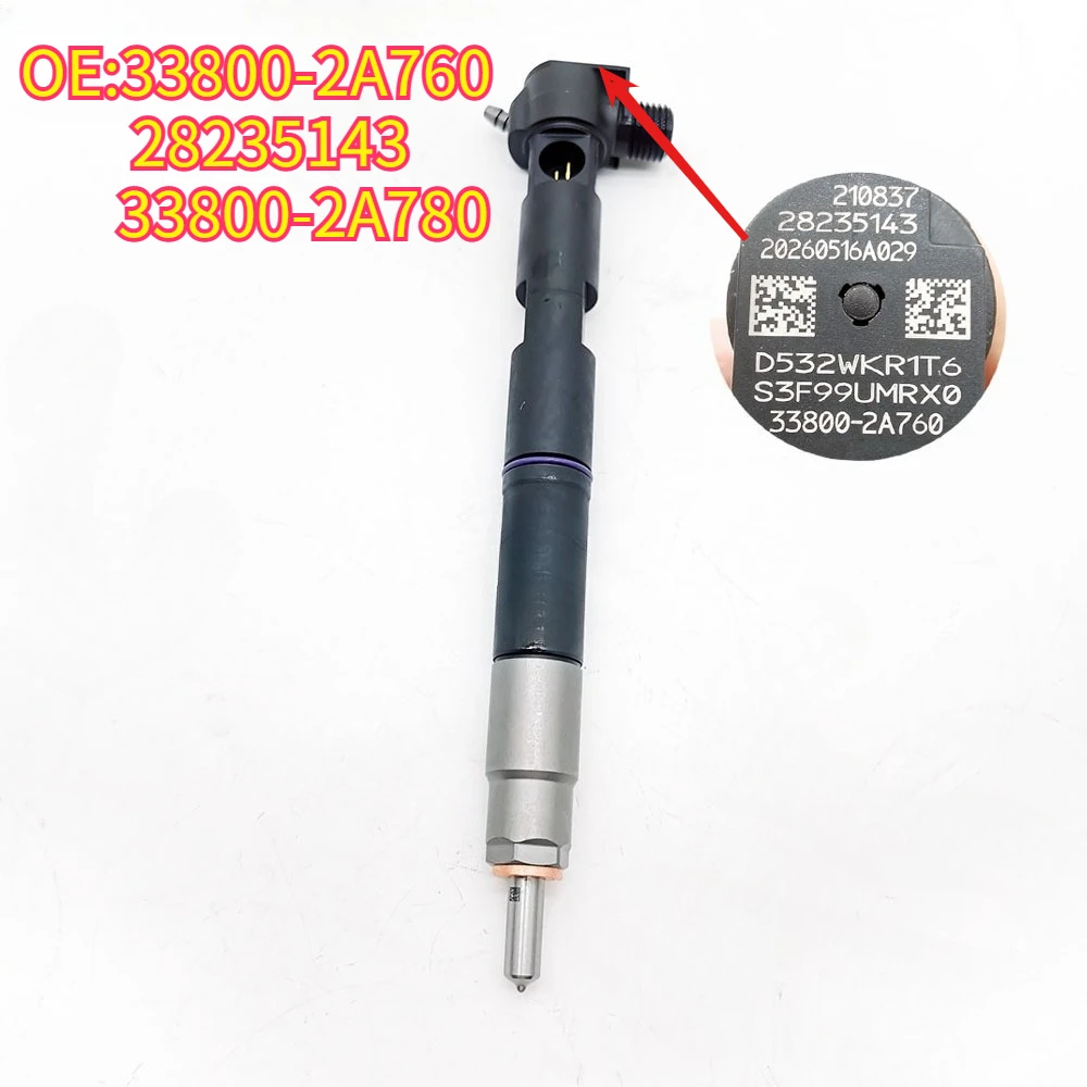 High quality New For 33800-2A760 33800-2A780 Diesel Fuel Injector For Hyundai i20 i30 ix20 KIA Ceed Rio Venga 1.4CRDi 28235143