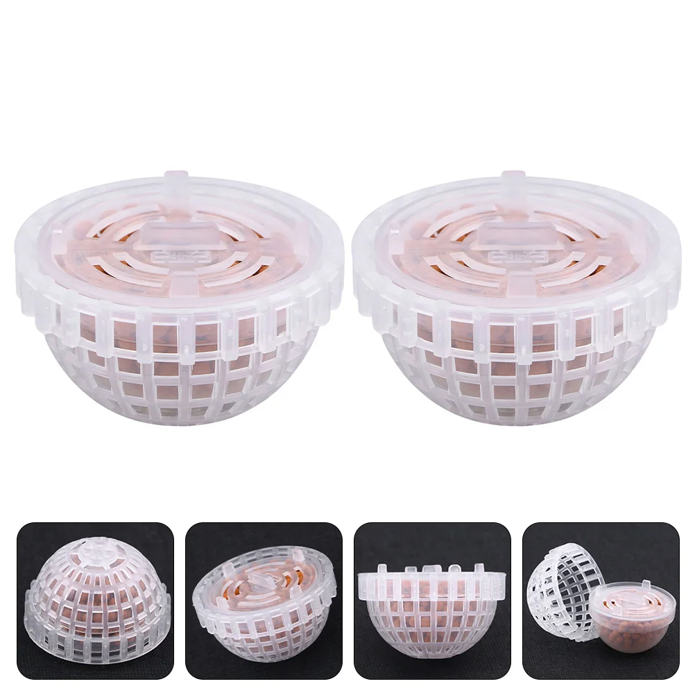 

2 Pcs Moss Valued Hemisphere Fish Tank Accessories Balls Aquarium Shrimp Hideout Houses Water Grass for Mineral