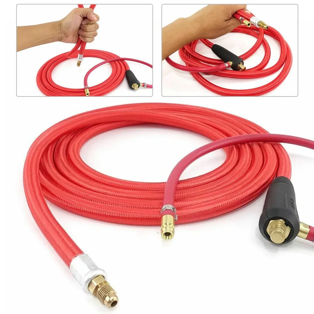 WP9 WP17 TIG Welding Torch Cable Hose 300CM Argon Air Cooled Soft Flexible 8mm Quick Connector Semi Auto TIG Welding Machine