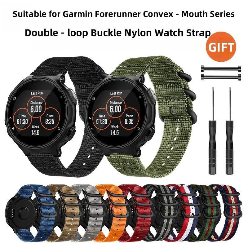 النايلون حزام (استيك) ساعة ل Garmin Forerunner 220 230 235 620 630 735XT النايلون حزام سوار ساعة ذكية حزام الساعات اكسسوارات #1