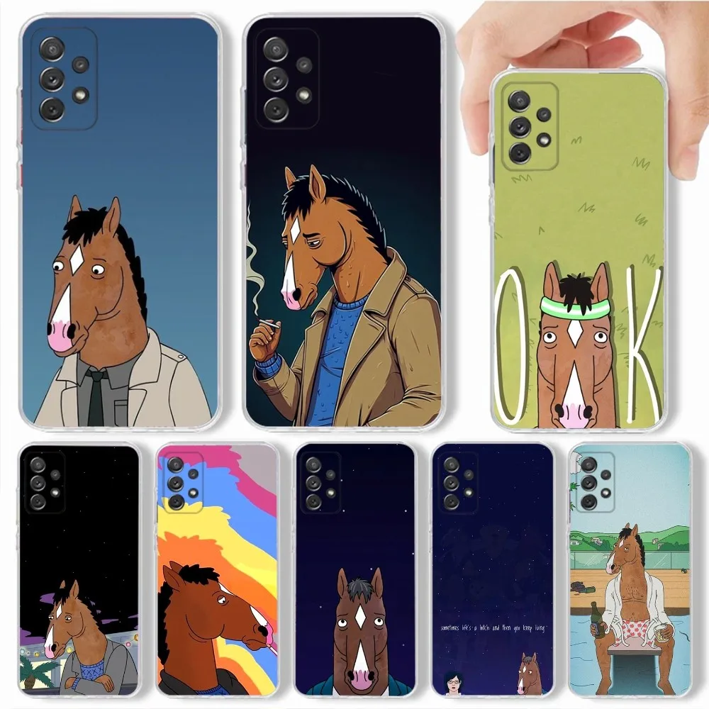 B-Bojack cartoon H-Horseman funny Phone Case For Samsung,Galaxy,S20,S21,S22,S23,Fe,Lite,Plus,Ultra Note Shell