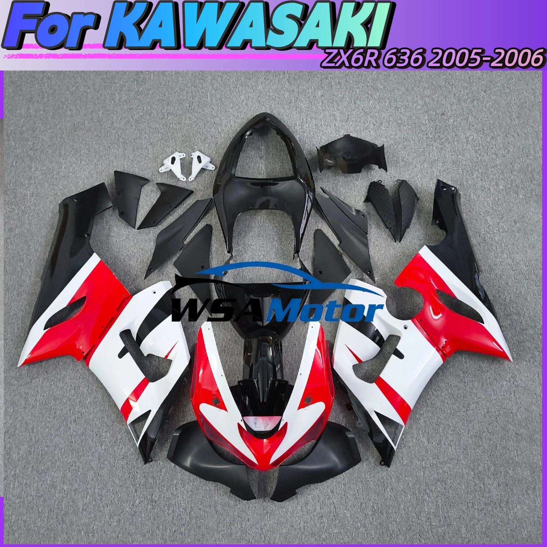 Cowling Green mesh design in gold black Motorcycle For ZX6R 636 2005 2006 Full Fairing Kit Fit FOR ZX 6R 05 06 Bodywork Injectio