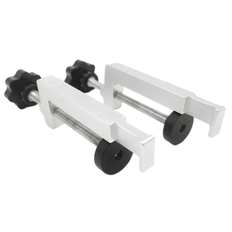 Tischklemme Universal Zaun / T-Slot / Tischkreissäge Führungsschiene Klemmen Aluminiumlegierung Feste Klemme für Holzbearbeitungswerkzeuge Zubehör