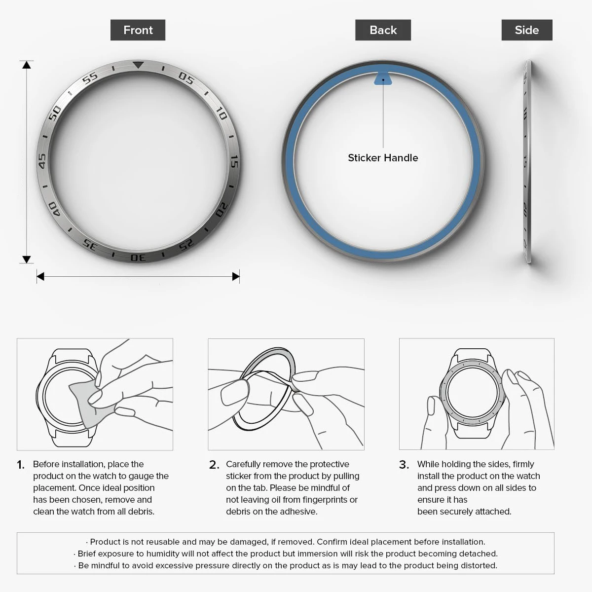 Casing samsung galaxy watch 6, jam tangan bumper 5 pro 45mm, 3 buah klasik 47mm 43mm + cincin bezel logam + pelindung layar kaca Tempered