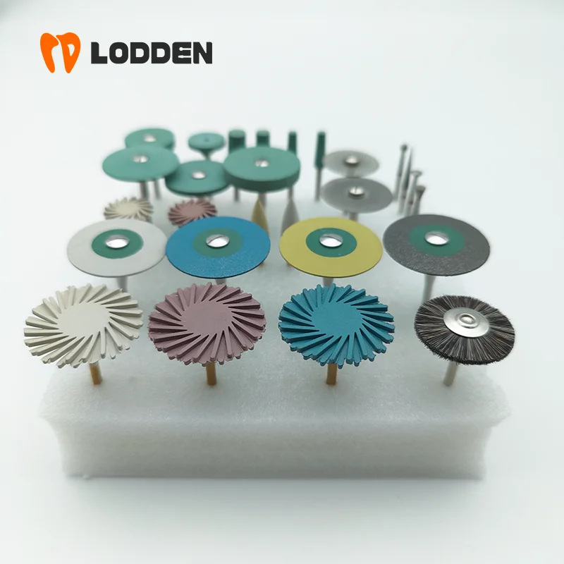 Schleif- und Polierset für Dentallabore für Metall, Acryl, Keramik, Zirkonoxid, Lithiumdisilikat mit Diamantbohrern und Gummirollen – Detail 27