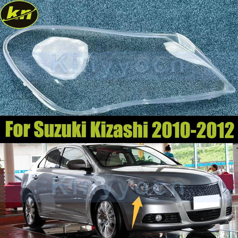 Cubierta de faro de coche para Suzuki Kizashi 2010 2011 2012, cubierta de cristal para faro delantero, pantalla de repuesto