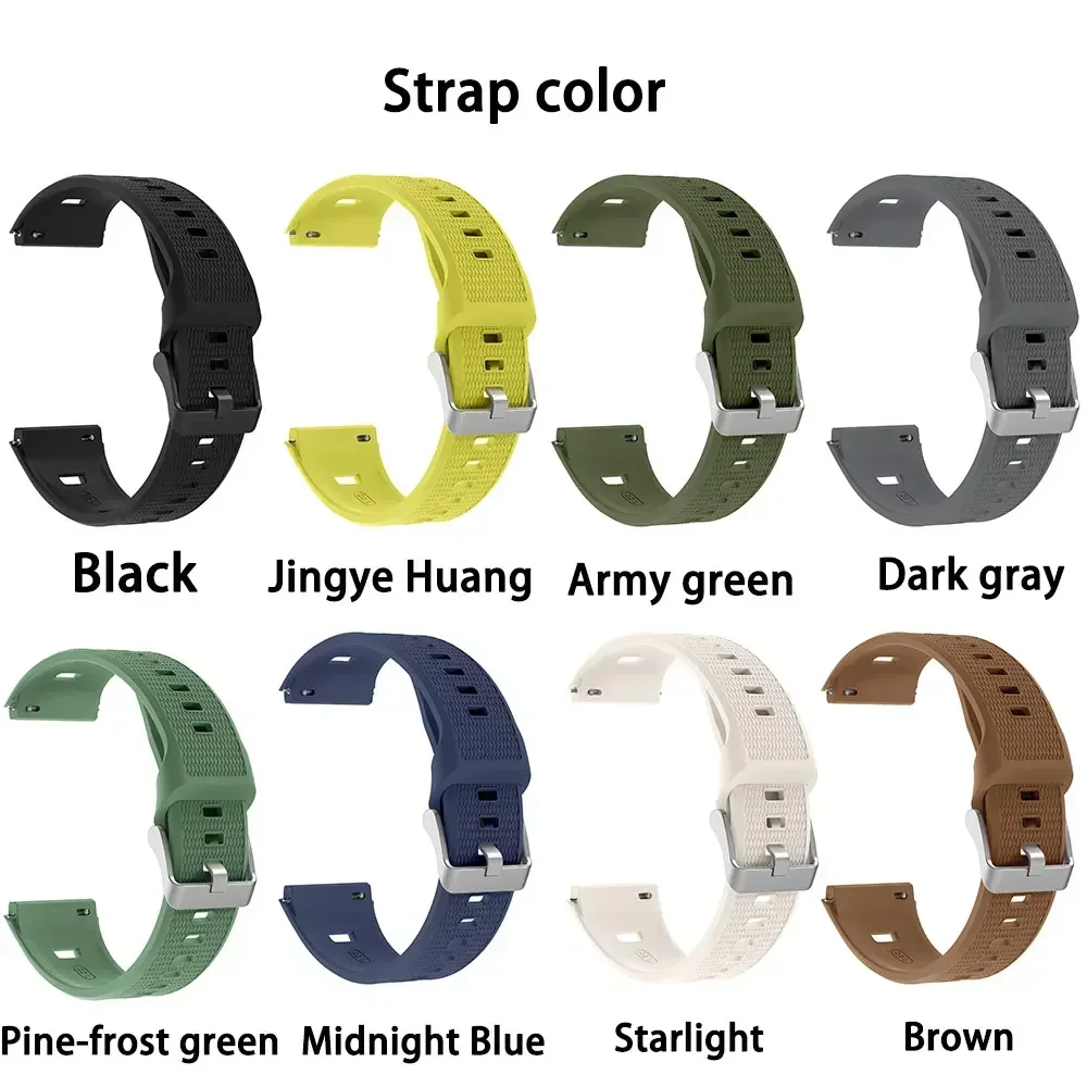 Upgraded Monochrome Silicone Strap Quick-Release for Huawei GT7 Pro/GT6 Pro Breathable Sport Band Soft and Gentle on The Skin