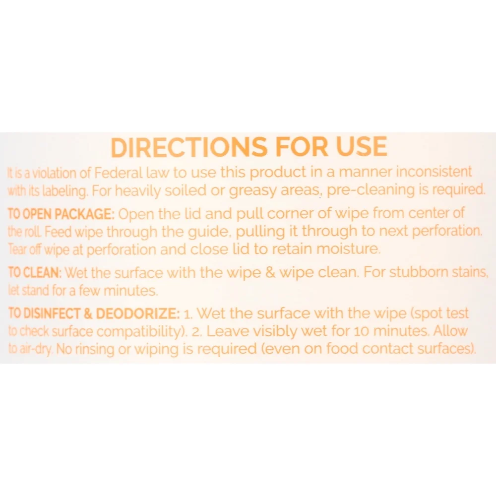 Household Disinfecting Wipes Lemon Citrus Scent Odor Control Cleaning Cloths 70 Count Disposable Multi-Surface Kitchen Bathroom