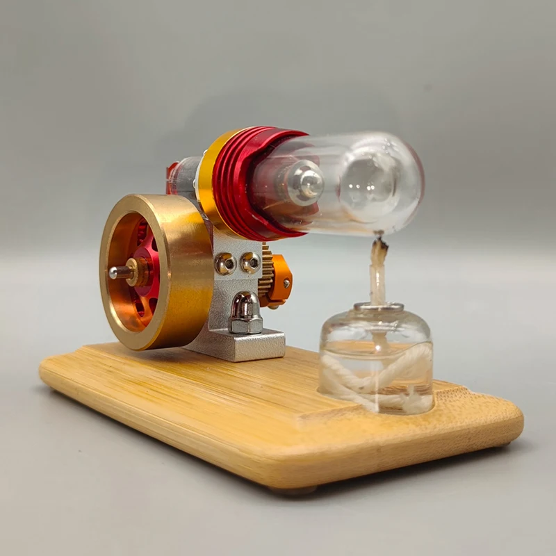 Stirling motor thermo dynamisches mechanisches Modell thermo dynamisches wissenschaft liches Prinzip Physik forschung experimentelles kleines Spielzeug