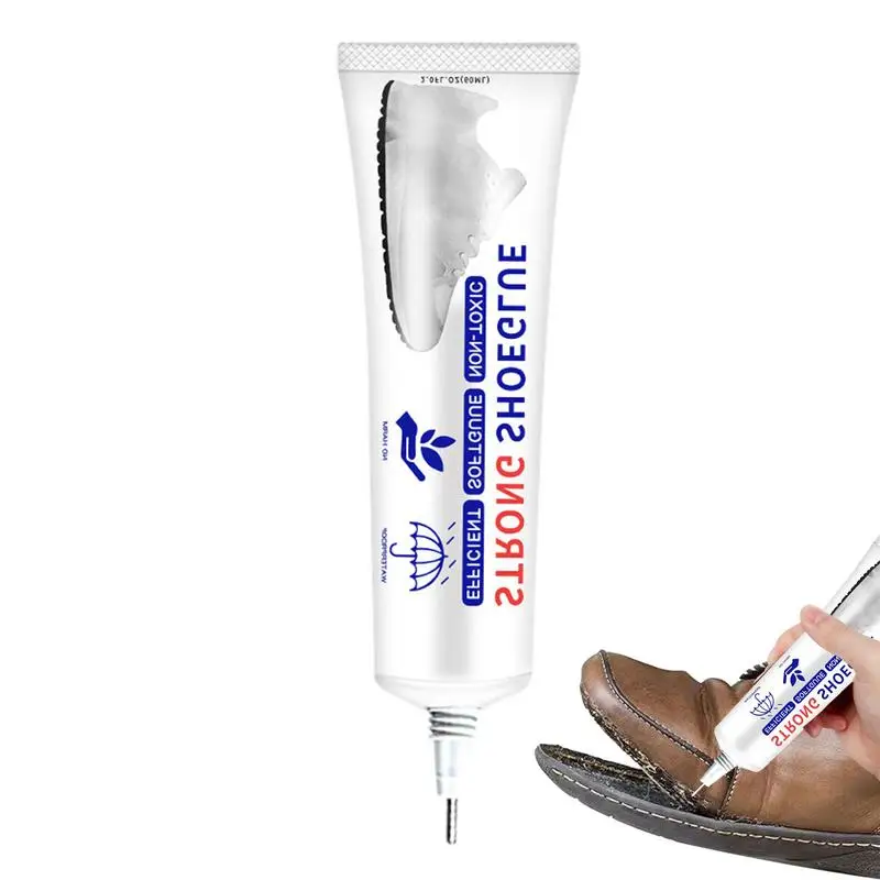 60ml Shoe Repair Special Adhesive Waterproof Sealant Worn Shoe Glue Tube Fix Sole Heels Leather Rubber Boots Glue Home Supplies