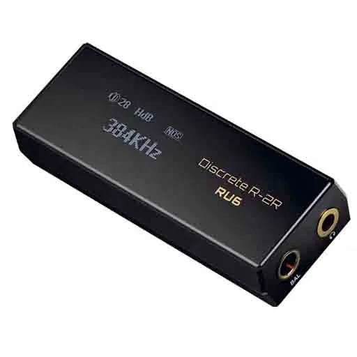 RU6 Portable USB DAC Headphone Amplifier with R2R DAC 3.5mm & 4.4mm Output USB Dongle for Enhanced Audio Quality