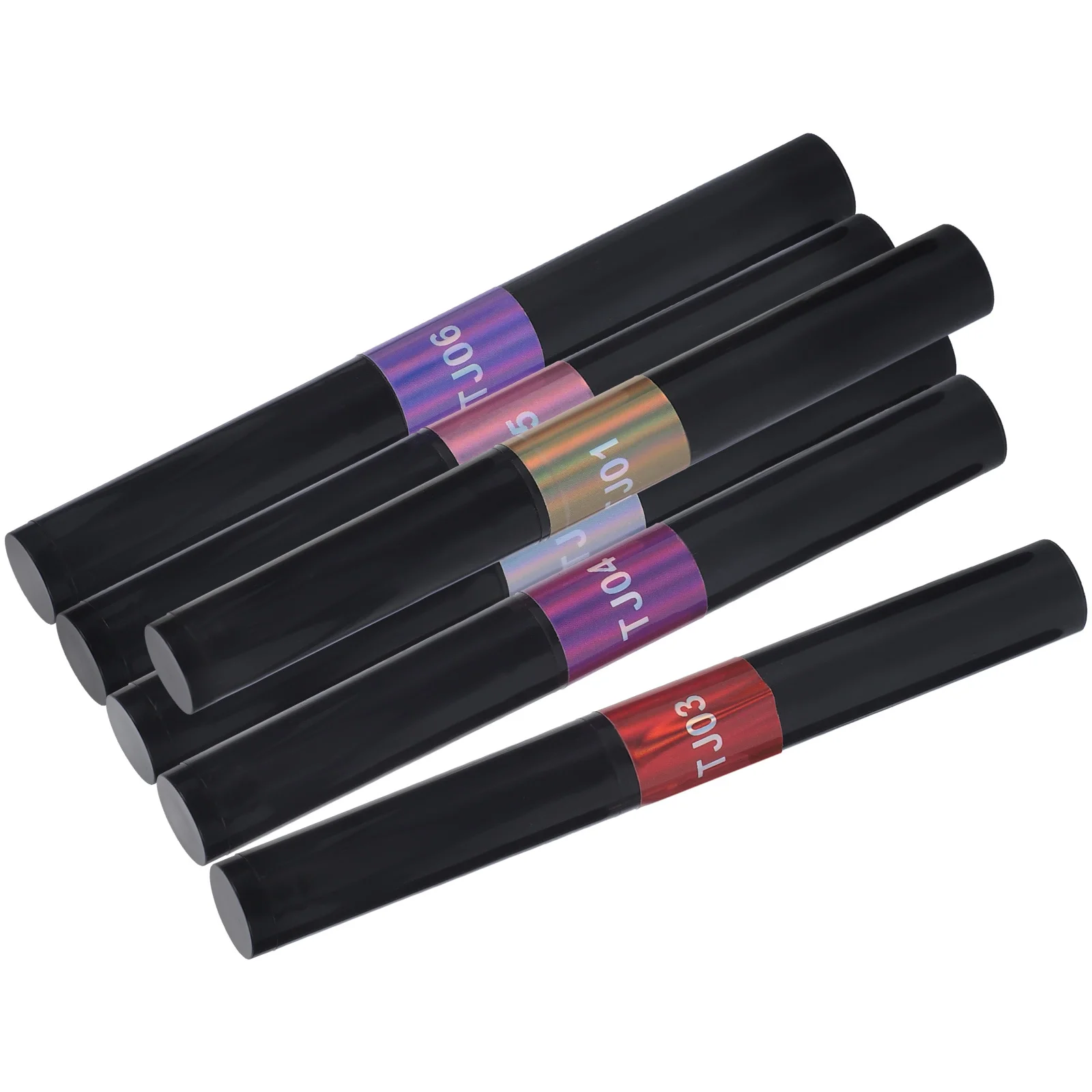 

6Pcs Mirror Effect Nail Powder Pen Applicator for Glittery DIY Nail Art Manicure Decoration Manicure Powder