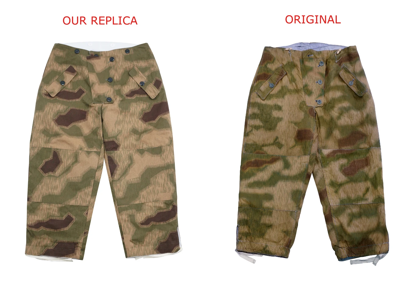 GUCQ-006 Reversible ฤดูหนาวกางเกงใน Marsh Sumpfsmuster 43 Camo