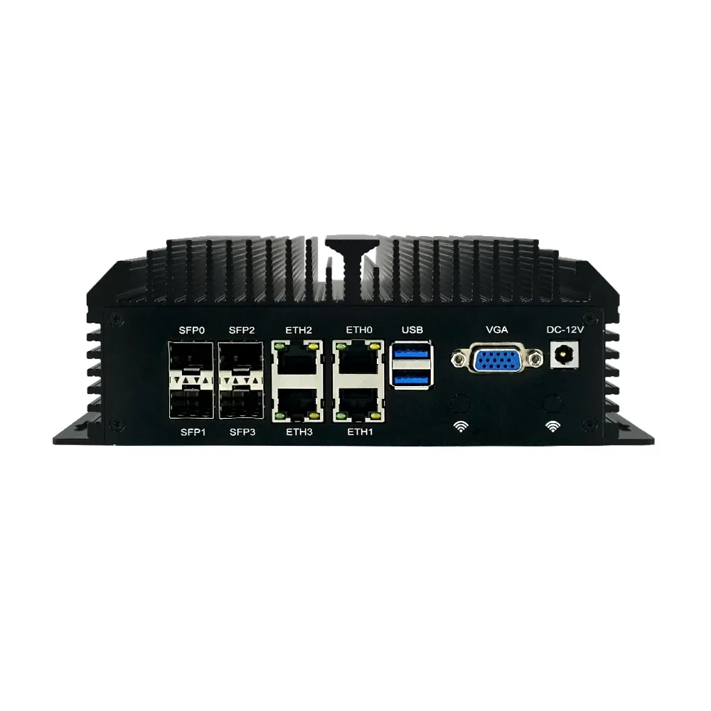 

Мини-ПК H14 LAN 4 SFP+ на базе Intel Atom C3758 C3858 C3958, 10G сетевой порт, 2.5GbE, 64 ГБ DDR4, NVMe, промышленный сервер-файрвол, 12В