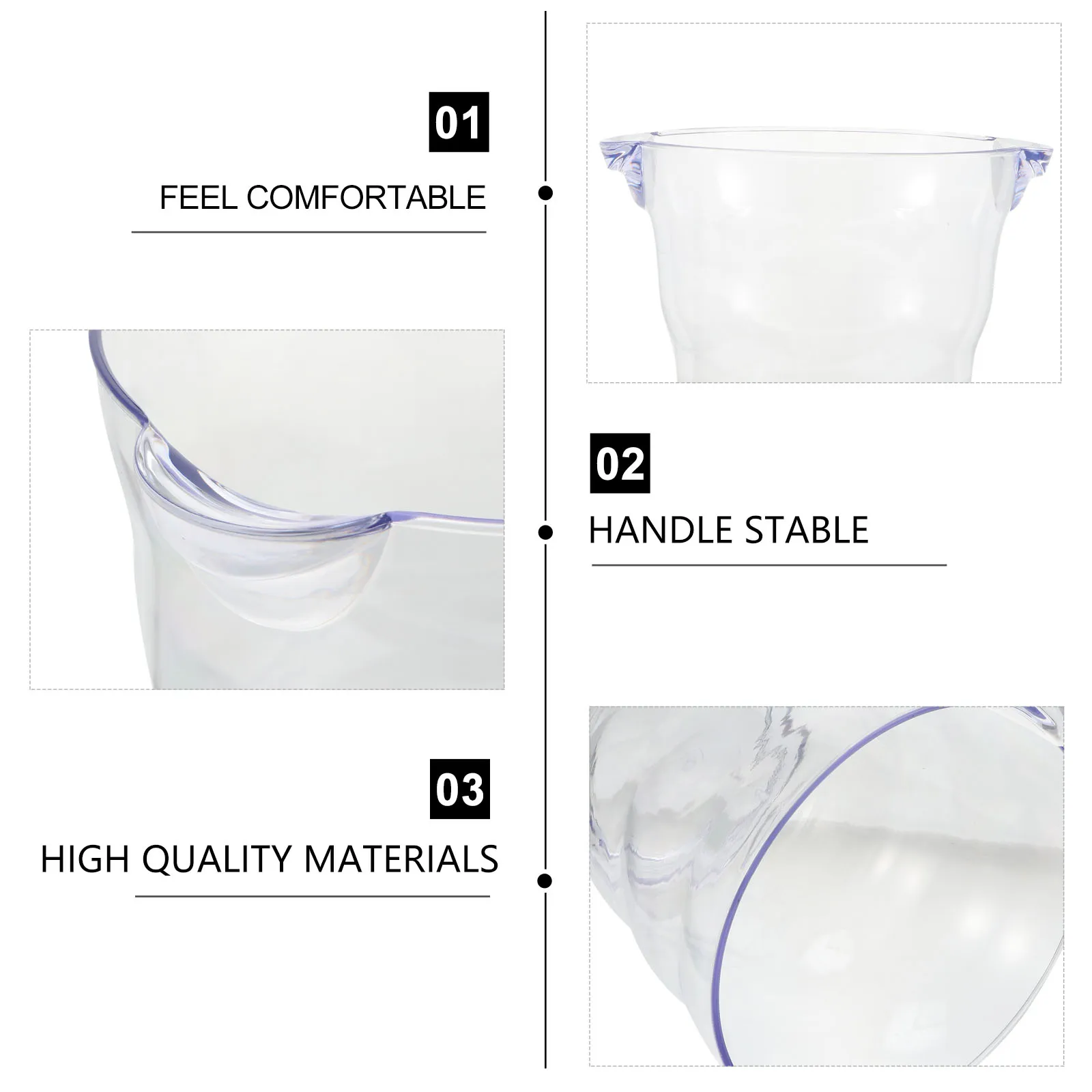 

Thickened Ice Bucket with Cover Bar Hotel KTV Use Stable Handle Red Cocktail Cooling Party Supplies Ice Cooler