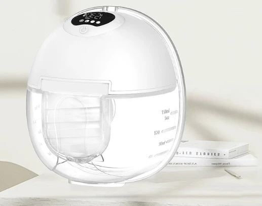 Electric breast pump wearable, hand-free portable all-in-one unit with bilateral silent automatic milk extraction function