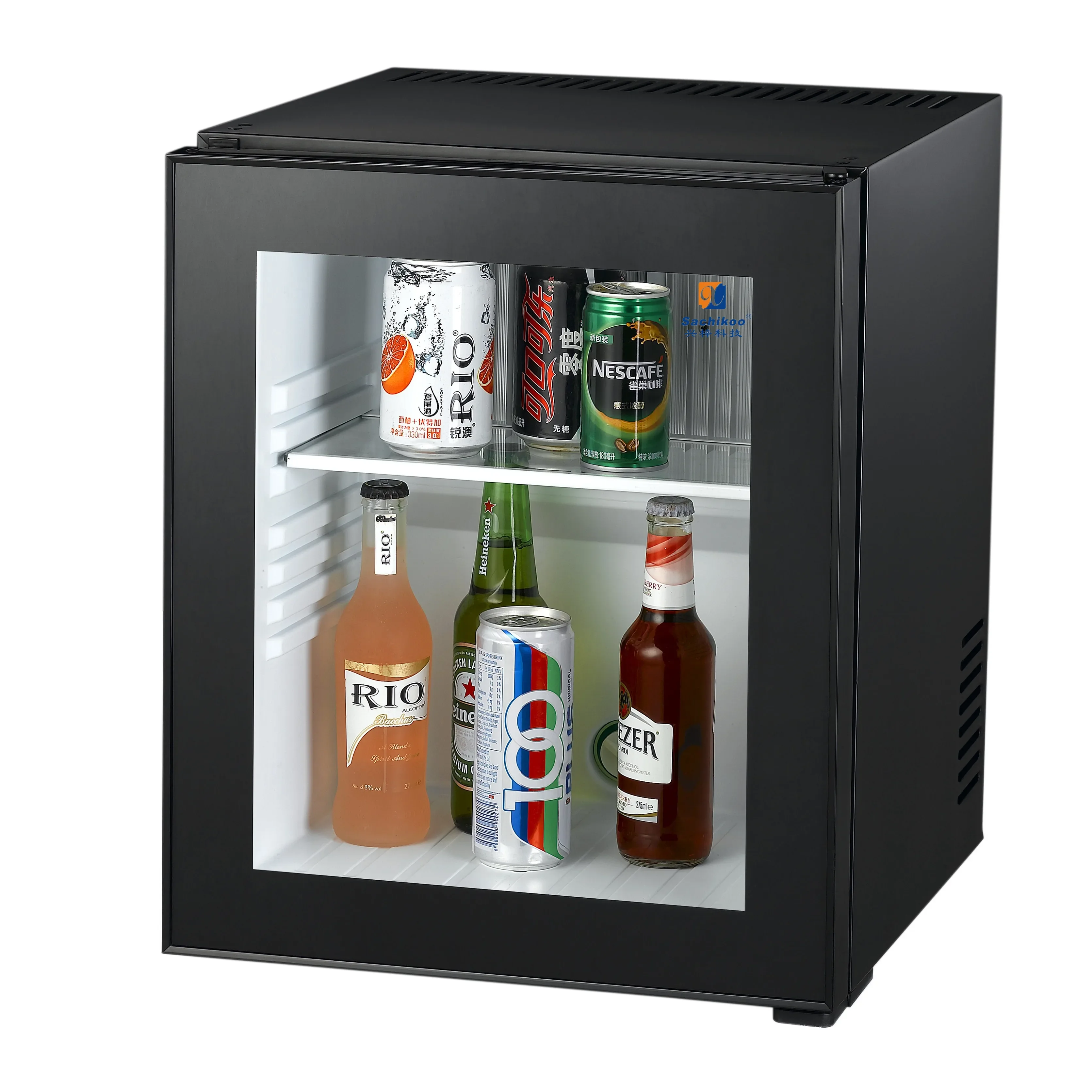 

Glass Door Minibar Fridge Refrigerator for Hotel No Noise Luxury 40L Haino Teko 220v 65 Air Cooling Diagnostic Tools Fridge 65W