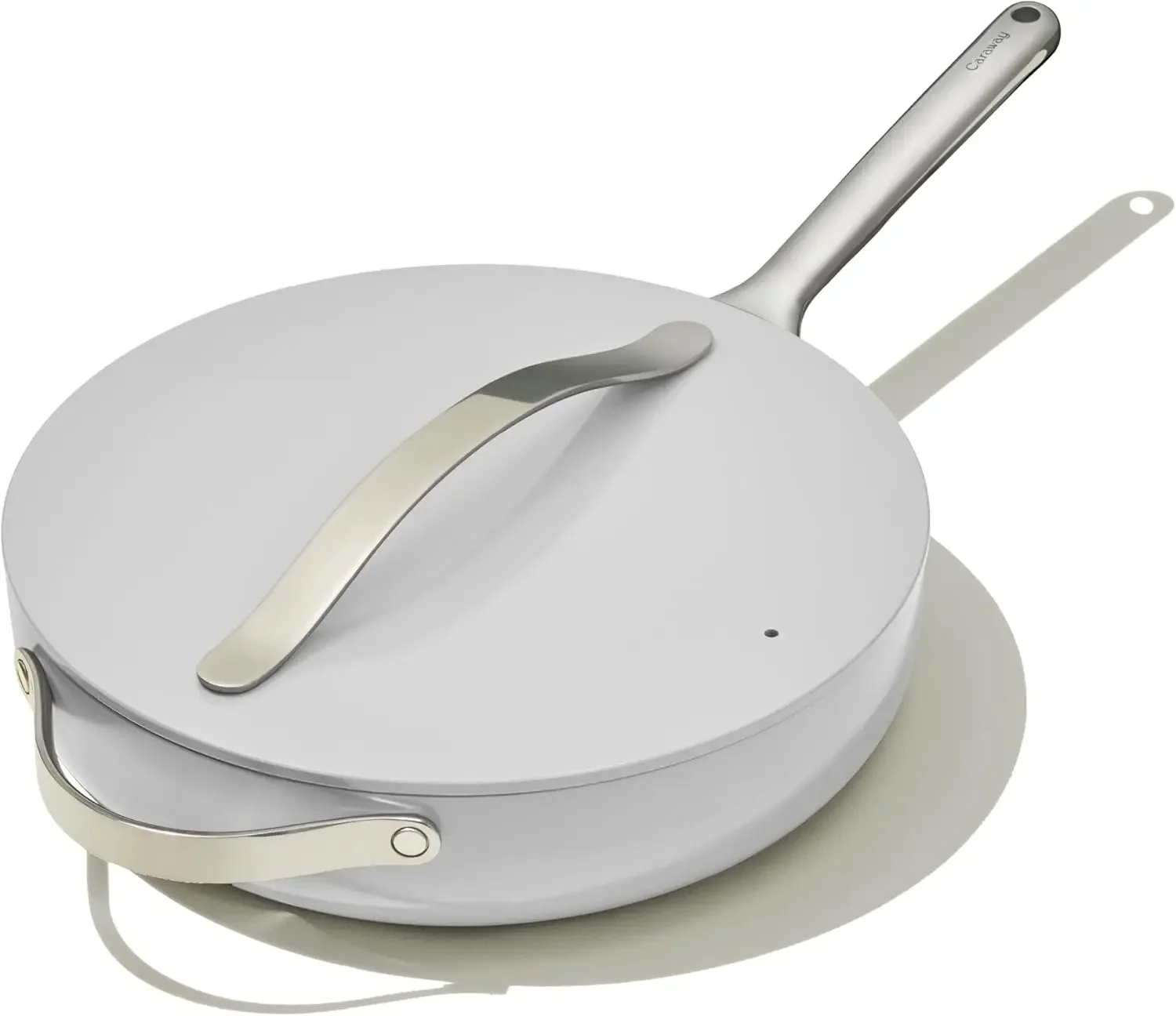 Sartén antiadherente de cerámica con tapa (4.5 qt, 11.8 pulgadas) - No tóxica, libre de PTFE y PFOA - Apta para horno y compatible con todas las estufas (G