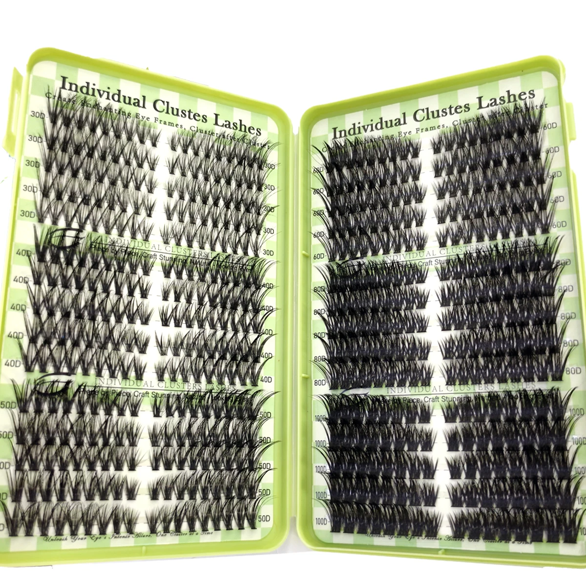 60-reihiges DIY-Wimpernverlängerungs-Set, Cluster, individuelles Wimpern-Set, Mix-Stile, 10–18 mm, mit Bindung und Dichtung, Augen-Make-up-Werkzeug – Detail 13