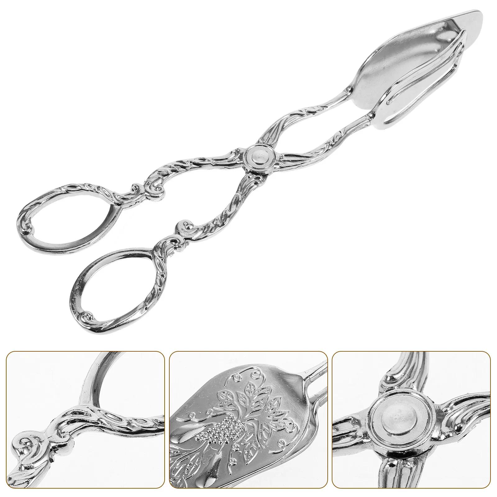 

Европейские ретро-щипцы для буфета, металлические, прочные, для кухни, приготовления пищи, барбекю, салатов, гриля, хлеба, сервировки