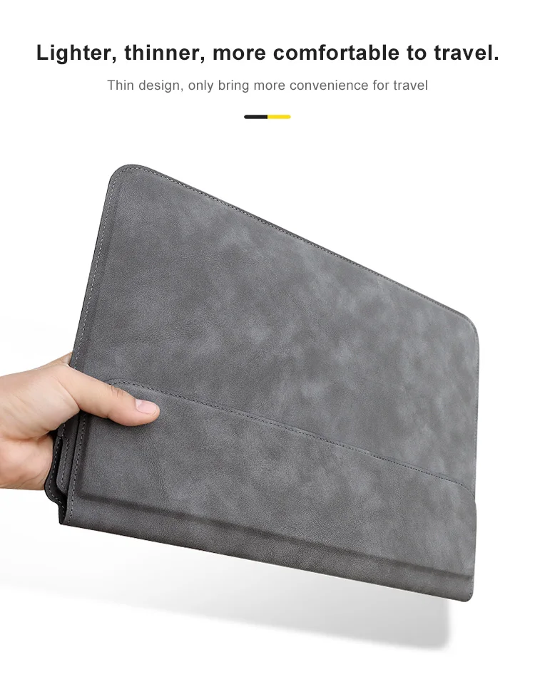 PU Leather Laptop Sleeve Bag For Macbook Air Pro 13 15 16 Case Notebook Cover For 13.3 14 15 15.6 inch Redmi Huawei Dell HP ASUS