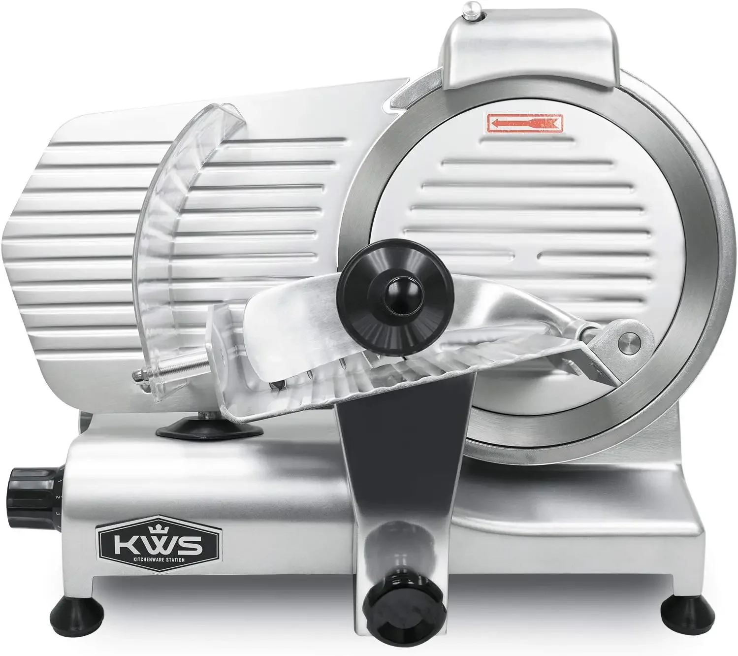 MS-10NS 320W Motor Electric Meat Slicer 10-Inch with 304 Stainless Steel Blade, Frozen Meat/Cheese/Food Slicer Low Noise Commerc