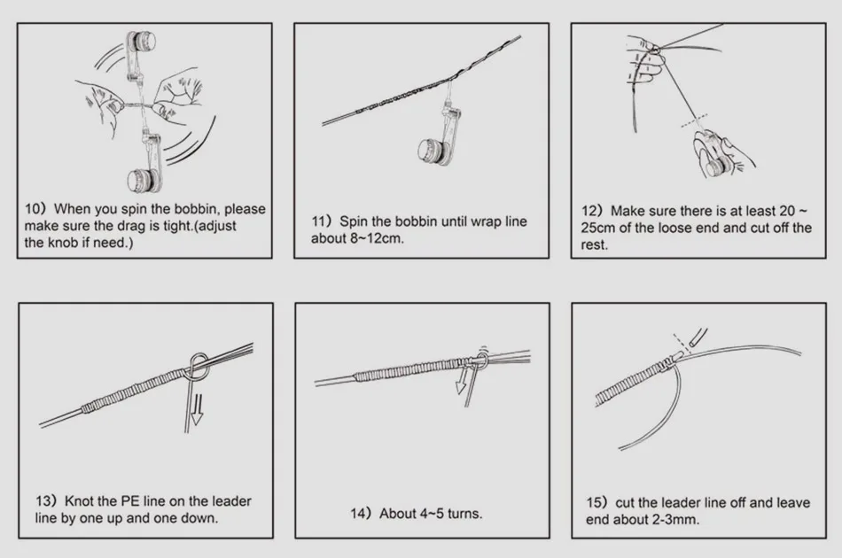 Noeby Angeln Spule Knoten Zubehör Angelschnur PR Knotter Angeln Werkzeug Angeln Knoten Wickler Maschine Tackle Waren für Angeln – Detail 7