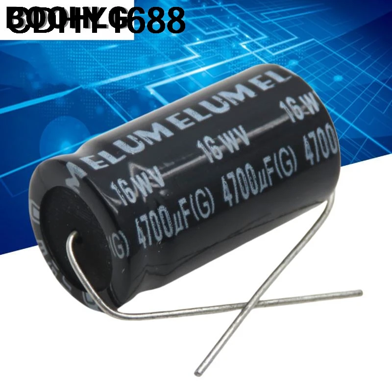 

5PCS 16v 3300uf horizontal axial polarized aluminum electrolytic capacitor 16v 4700uf 25v 2200uf 35v 2200uf 16X25mm
