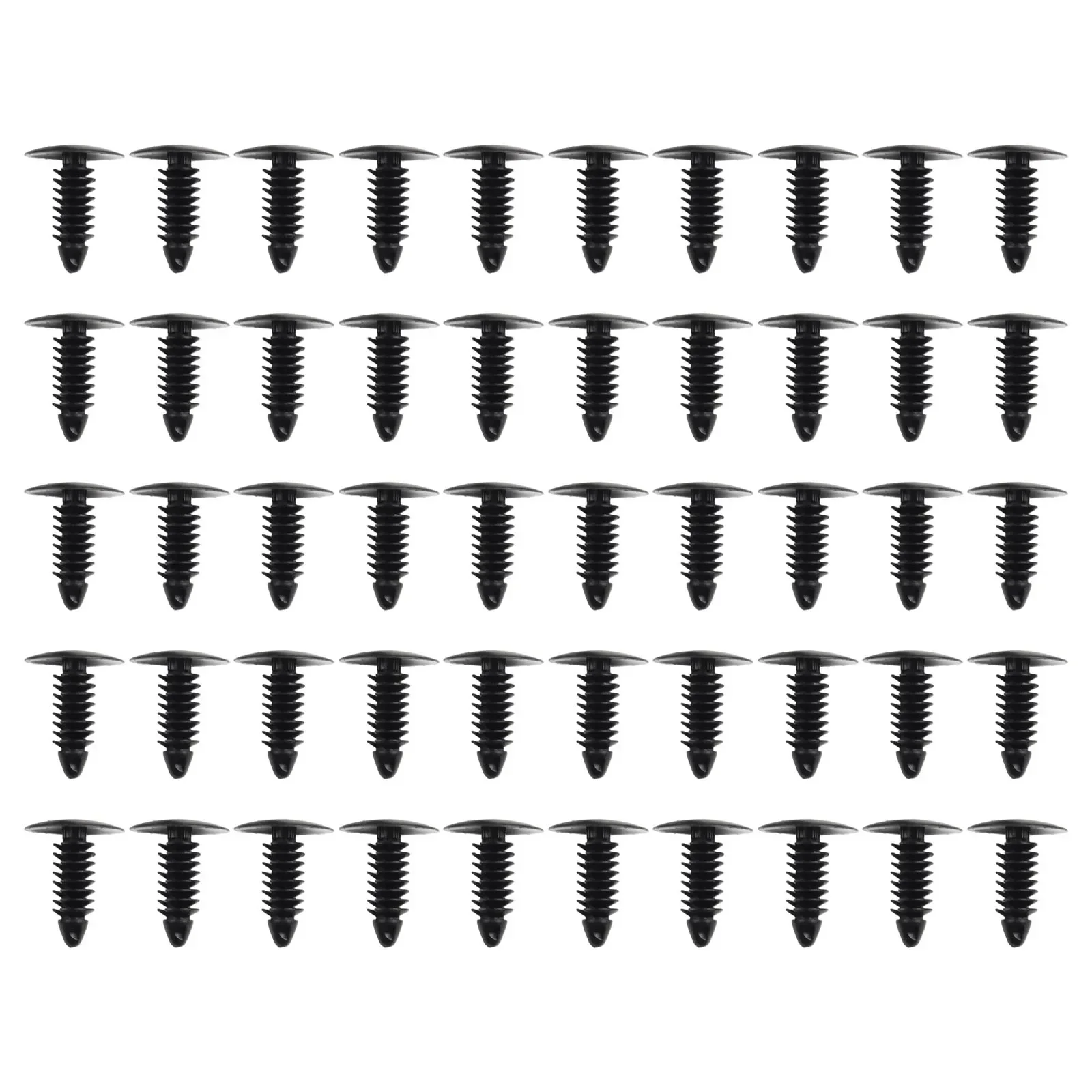 50 Pcs Car Plastic Rivet Fastener Clips Set Fenders Bumpers Doors-Fastener 7.5-6.0mm Hole For Nissan For Honda For Mazda For BMW