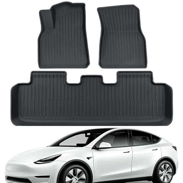 Samochodowe dywaniki podłogowe do Tesla Model 3 Y 2019-2024 Samochodowe cztery pory roku Wodoodporna antypoślizgowa mata podłogowa NOWOŚĆ Specjalne akcesoria samochodowe TPE