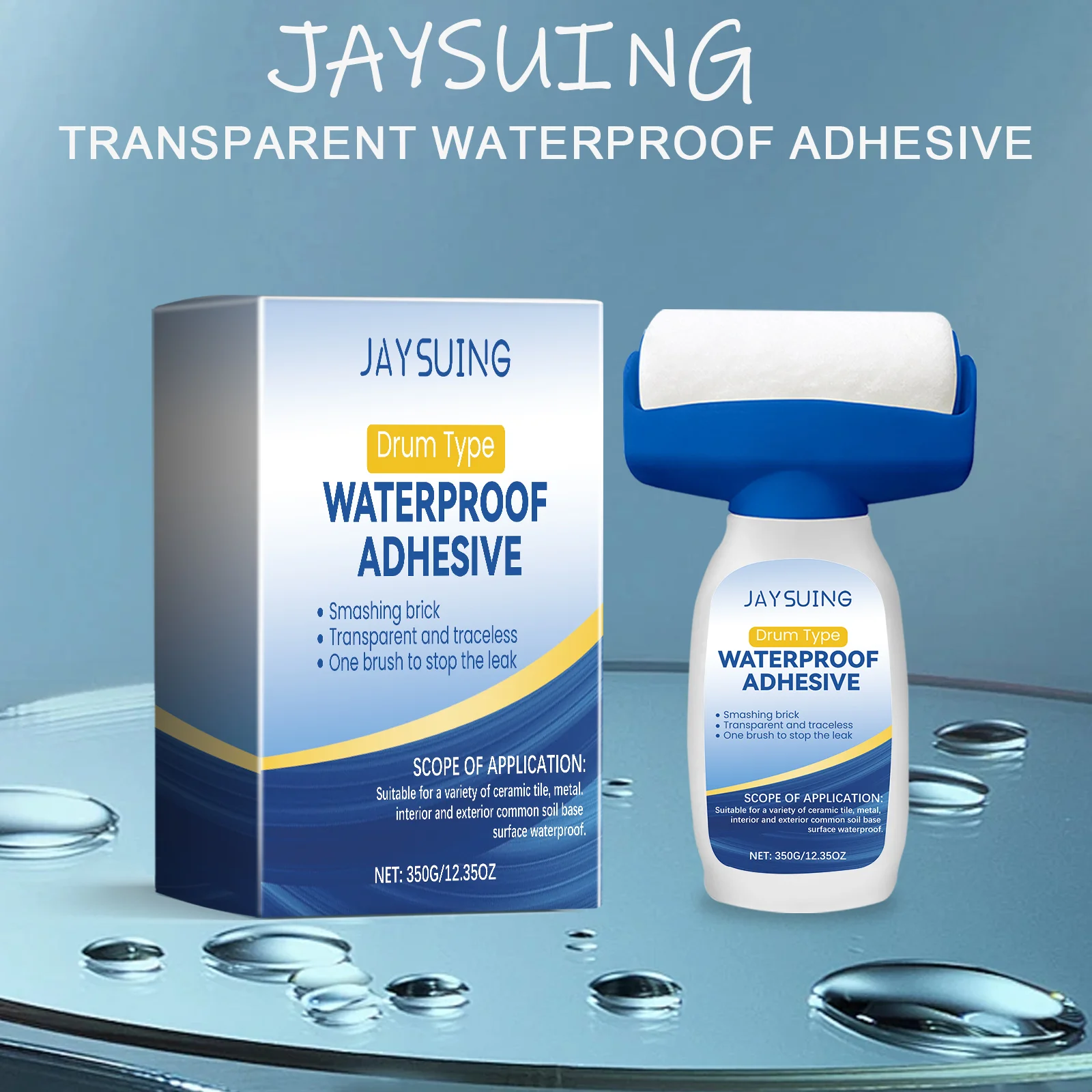 

Jaysuing Waterproof Coating Sealant Agent Transparent Invisible Paste Glue Roof Leak-Free Toilet Restore Bathroom Antileak Glue