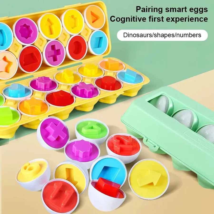 

Eggs Screws 3D Puzzle Montessori Learning Education Math Toys Kids Shape Match Smart Game For Children Educational Easter Gifts