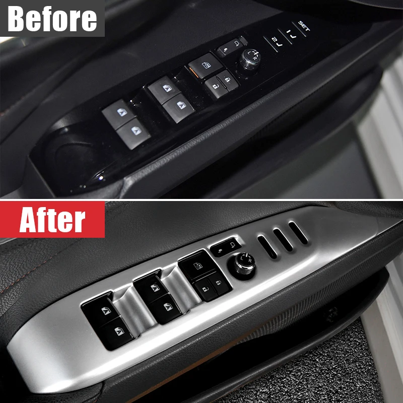 لتويوتا كامري XV70 2018 2019 2020 2021 2022 2023 LHD ABS زجاج نافذة السيارة رفع التبديل لوحة أزرار غطاء الكسوة الملحقات