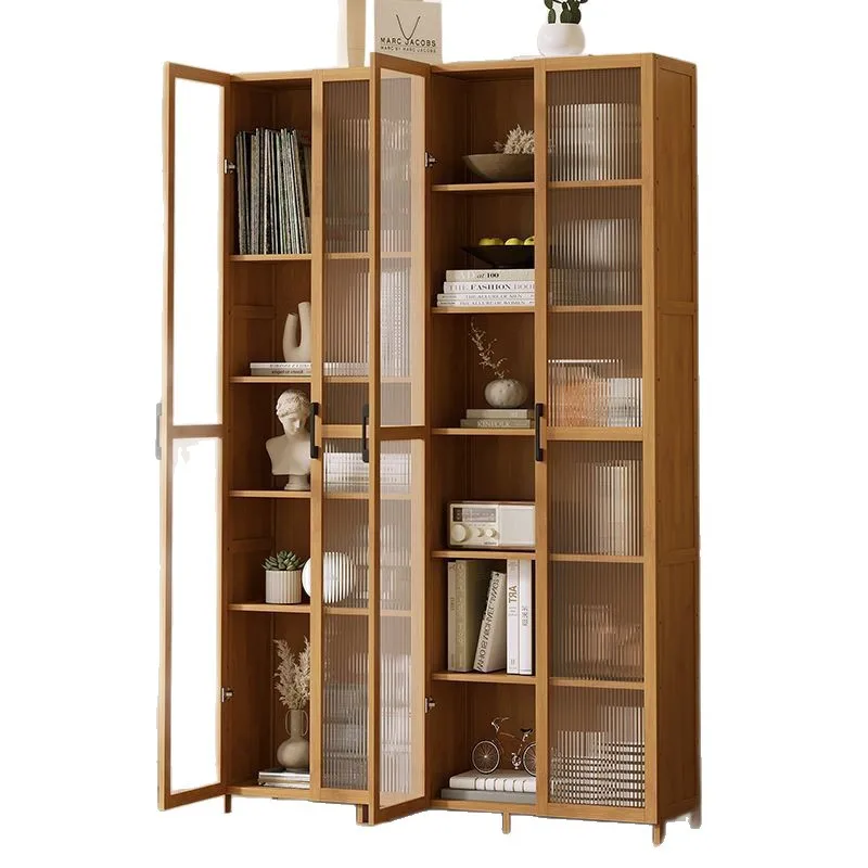 

Bedroom Children's Nanzhu Shelf Simple Bookshelf Floor to Floor Living Room Household Reinforced Student Bookcase