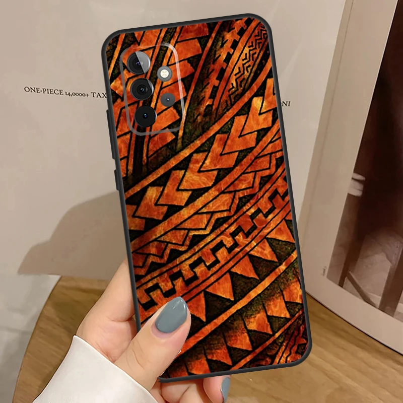 Maori Polynesian Samoan Tribal Funda For Samsung Galaxy A15 A25 A35 A55 A52 A32 A12 A14 A34 A54 A51 A71 A53 A13 A33 Case