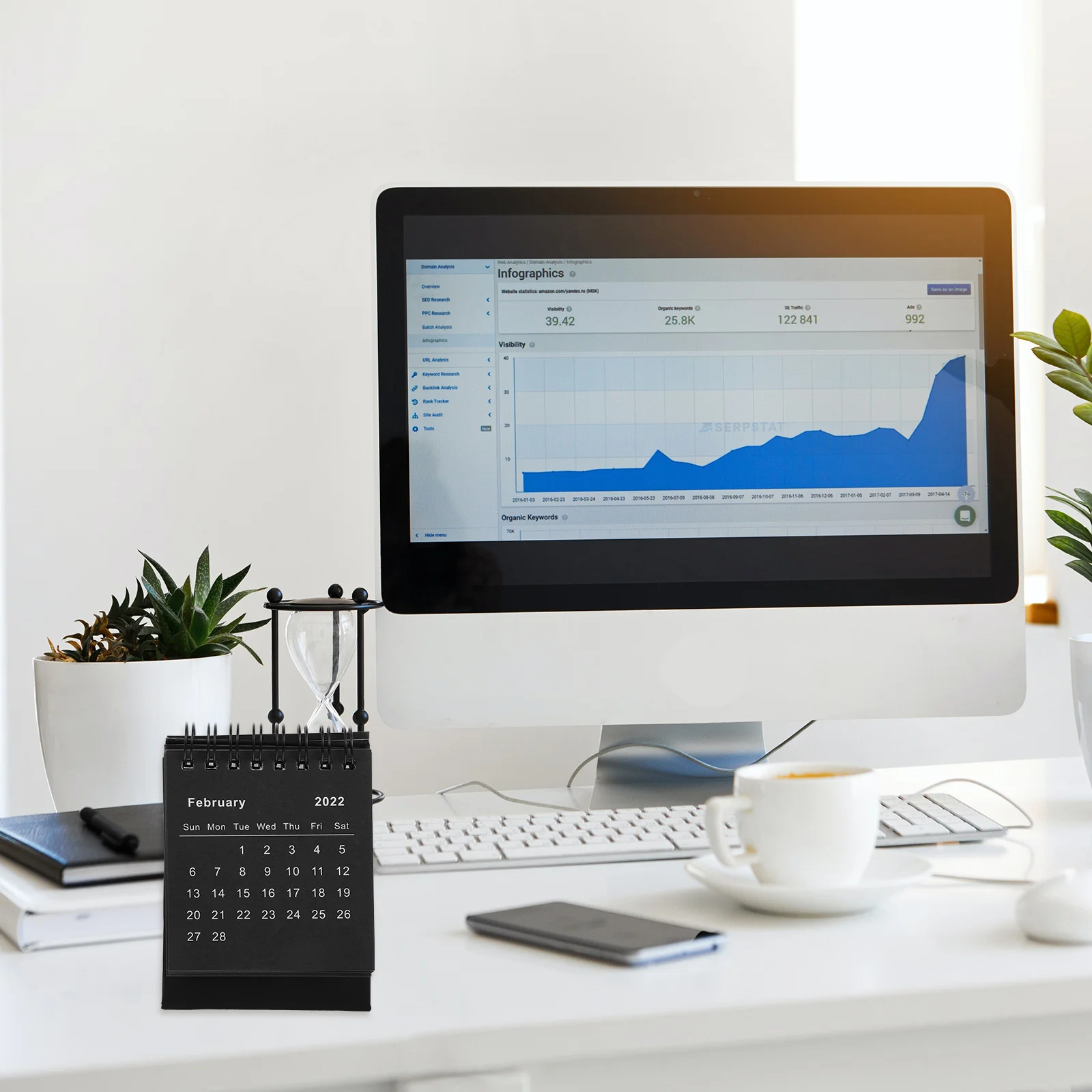 

1pc 2022 Mini Desk Calendar Premium Thick Paper Schedule Planner Chic Colorful Table Decor For Office Home School Notepad