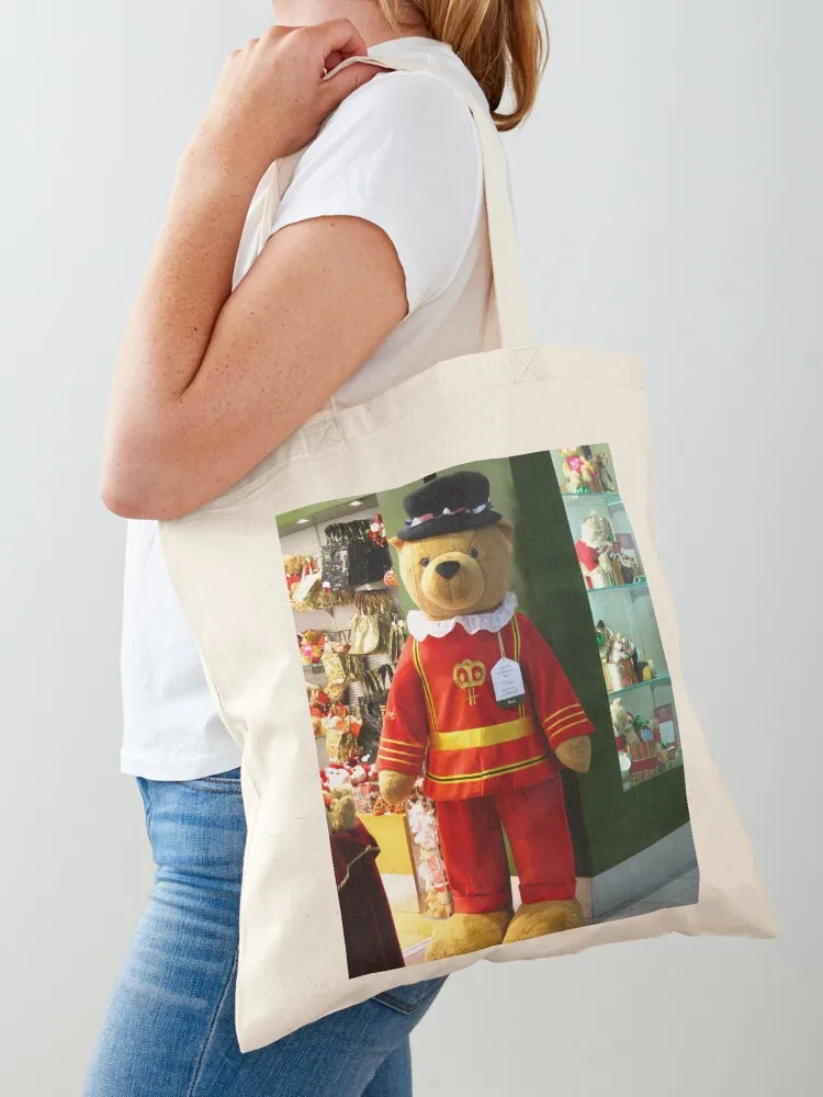 

Harrods 6ft Beafeater Bear Tote Bag tote bag women shopping bag logo canvas tote Shopper handbag