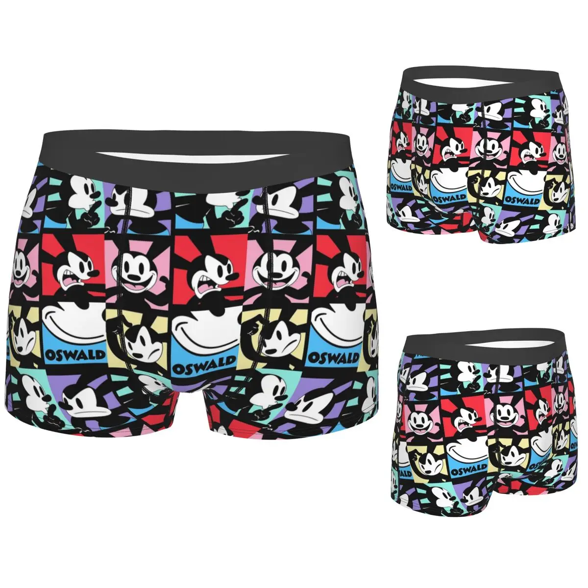 

Boxer Underpants Shorts Mood Board Oswald Panties Male Breathable Underwear for Homme Man Boyfriend Gift